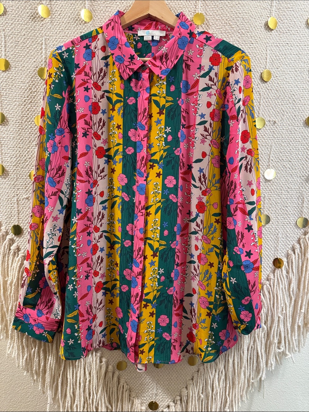 EUC Boden Orella Silk Button Down Blouse - Picture 7 of 10
